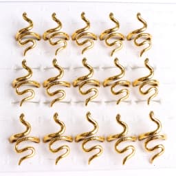 10pcs/lot Men Retro Punk Snake Rings For Women Antique Siver Color Opening Adjustable Jewelry Party Gifts