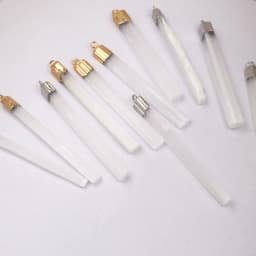 1PC White Selenite Plaster Pendant Rectangle Natural Semi-precious Stone Charms for DIY Necklace Making Jewelry Findings