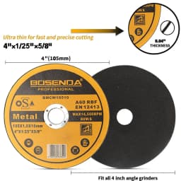 105mm 4" Metal Cutting Disc Angle Grinder for Stainles Steel Grinding Blade Cutter Abrasive Tool 1-50Pcs 14500RPM
