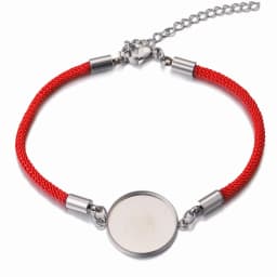 5pcs Lot Stainless Steel Rope Bracelet Round 20mm Cabochon Base for Bracelets DIY Jewelry Making Supplies Bulk Items Wholesale