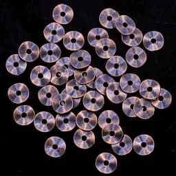 50Pcs Spacer Beads Wave Tortuose Ring Earrings Round Metal Silver Copper Gold Color Charms Jewelry DIY Findings 9mm Dia.