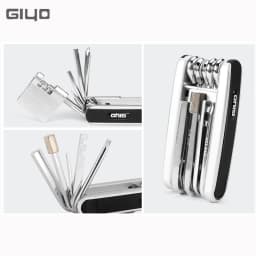 Giyo 12 in 1 Bicycle Repair Tools Kit Portable MTB Bike Mini Cycling Multitool Hex Spoke Screwdrivers Tyre Lever Allen Wrench