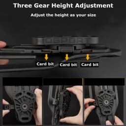 Tactical Gun Holster Adapter Platform TMC Vubl Adjustable Height Mid Low Ride Loop for GL 17 M9 P226 Pistol Drop Waist Paddle