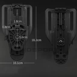 Tactical Gun Holster Adapter Platform TMC Vubl Adjustable Height Mid Low Ride Loop for GL 17 M9 P226 Pistol Drop Waist Paddle