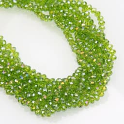 1strand 3*4mm 6mm Crystal Rondelle Beads Faceted Loose Spacer Glass Beads Multicolor Diy for Jewelry Making Bracelet Necklace