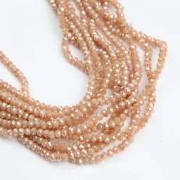 1strand 3*4mm 6mm Crystal Rondelle Beads Faceted Loose Spacer Glass Beads Multicolor Diy for Jewelry Making Bracelet Necklace