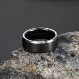 Somen Brushed Black Rings Men Ceramic Ring 8mm/6mm/4mm Lovers Wedding Band Engagement Ring Matte Male Never Fade Bague Homme