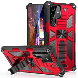 Military Hard Armor Shockproof Case For Samsung Galaxy S26 Ultra S25 FE S24 S23 S22 S21 A57 A17 A15 A16 A56 Kickstand Back Case