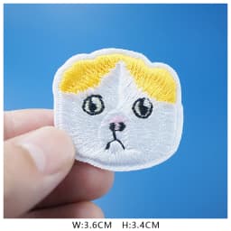 Cat Fashion DIY Patches Cute Animal Embroidery For T-Shirt Iron On Child Kids Appliques Clothes Jeans Stickers Badges Dog