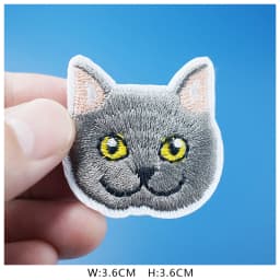 Cat Fashion DIY Patches Cute Animal Embroidery For T-Shirt Iron On Child Kids Appliques Clothes Jeans Stickers Badges Dog