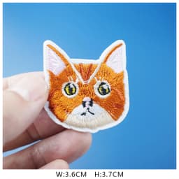 Cat Fashion DIY Patches Cute Animal Embroidery For T-Shirt Iron On Child Kids Appliques Clothes Jeans Stickers Badges Dog