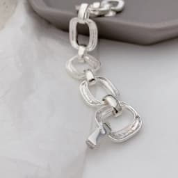 FOXANRY Stamp Bracelets for Women Trend Hip Hop Vintage Thick Chain Creative Hollow Geometric Design Party Jewelry