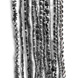 Black Natural Stone Loose Beads Rose Owl Fish Moon Hematite Spacer Bead for Jewelry Making DIY Bracelet Necklace Accessories 15"