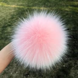 DIY Fur Pom Pom 100% Natural Fox Hairball Hat Ball Pom Pom Handmade Really Large Hair Ball Wholesale Hat With Buckle