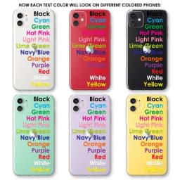 Case for iPhone 17 Air 15 16 14 13 12 11 Pro Max 10 Plus Personalize Customize Name Clear Transparent Phone Cover