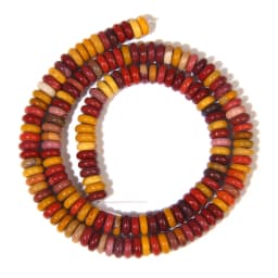 Natural Stone Bead Agat Jaspers Flat Spacer Beads 2x6mm Heishi Loose Spacer Beaded DIY For Jewelry Making Handmade Accessories