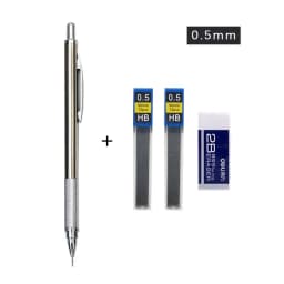 0.3/0.5/0.7/0.9/1.3/2.0mm Mechanical Pencil Office School Writing Art Painting Tools Metal Automatic Pencils Creative Stationery