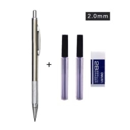 0.3/0.5/0.7/0.9/1.3/2.0mm Mechanical Pencil Office School Writing Art Painting Tools Metal Automatic Pencils Creative Stationery