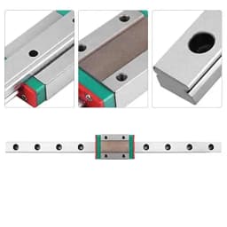 3D Printer MGN7 MGN9 MGN12 MGN15 50 100-1000mm Miniature Linear Rail Slide 1pc MGN Linear Guide +1pc MGN H / C Carriage for CNC