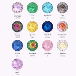 Astrobox New Lotus Round Rhinestone Crystal Stone DIY Clothing & Accessories Glass Crystal DIY Jewelry Making Loose Beads Stone