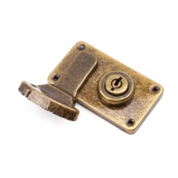 2025 New Bronze Tone Leather Suitcase Buckle Box Vintage Metal Lock Antique Toggle Hasp Latch