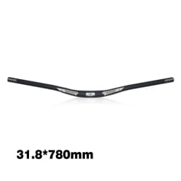 LUNJE-Aluminum Alloy Bicycle Handlebar, Mountain Bike Handlebar, Road Bike Straight Handlebar, 6 Degree, 31.8x720mm, 780mm