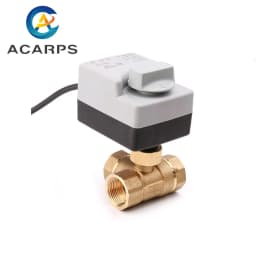 1/2" 3/4" 1" 2 Inch 3 Way Motorized Ball Valve Electric Ball Valve Three Wires Two Point Control Ball Valve With Manual Switch