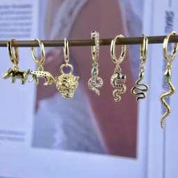 925 Sterling Silver ear needles Animal Butterfly/Elephant/Shell Pendant Hoop Earrings For Women Fashion Jewelry Accessories