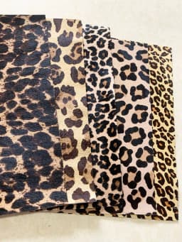Horse Fur Cut Piece, One First Layer, Embossed Leather, Handmade, DIY, Leather Fabric