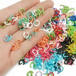 100Pcs 8mm Iron Soft Opening Jump Ring Split Rings Connectors For DIY Jewelry Making Findings Supplies Accessories