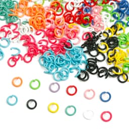100Pcs 8mm Iron Soft Opening Jump Ring Split Rings Connectors For DIY Jewelry Making Findings Supplies Accessories