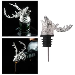Alloy+Silicone Wine Aerator Pourer Spout Wine Decanters Elephant Wine Stoppers Decanter Pourer Liquor Decanter Bottles