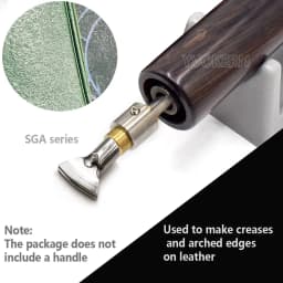 Leather Craft Creasing Tool Edge Creaser Tip Sector-Shaped Head M5 Thread for Making Arched Edge And Creasing Decoration Line