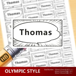 114Pcs Cartoon Unicorn Name Stickers Custom Girl Personal Tags Kids Waterproof Cartoon Label For School Stationery Scrapbooking