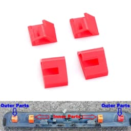 4PCS Car Rear Boot Handle Tailgate Repair Clips designed For Nissan QASHQAI 2006-2013 Auto Fastener & Clip Repair Clips Trim