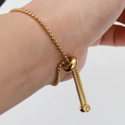 10pcs 6/7/8/10mm Stainless Steel Adjustment Beads with Non-slip Silicone Ring Gold Stopper Spacer Beads for Jewelry Making DIY