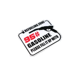 Car Styling Vinyl Decals Refueling Zone Casoline Fillit Up with 92 95 98 Auto Fuel Tank Cap Sticker Reflective Warning 10*7cm