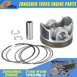 Motorcycle 62mm Piston And Piston Ring Kit For ZongShen ZS 190cc Z190 W190 1P62YML-2 Engine Dirt Pit Bike ATV Quad