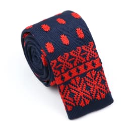 New Fashion Men's Knitted Tie Print Floral Flower Skinny Narrow Slim Knit Warm Neck For Men Woven Designer Daily Wear Cravat