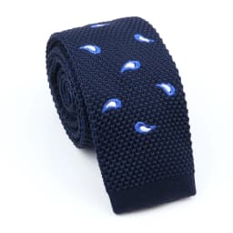 New Fashion Men's Knitted Tie Print Floral Flower Skinny Narrow Slim Knit Warm Neck For Men Woven Designer Daily Wear Cravat