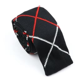 New Fashion Men's Knitted Tie Print Floral Flower Skinny Narrow Slim Knit Warm Neck For Men Woven Designer Daily Wear Cravat