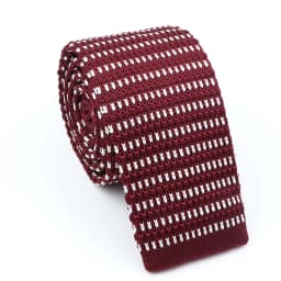 New Fashion Men's Knitted Tie Print Floral Flower Skinny Narrow Slim Knit Warm Neck For Men Woven Designer Daily Wear Cravat