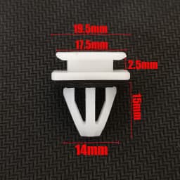 Car Rocker Cover Trim Clips Panel Sill Guard Moulding Side Skirt Nylon Retainer for Honda Civic CRV 91504-SP1-003 91504SP1003