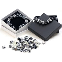 Black Color Series 2/4/6PCS/LOT Mixed Style Handmade Lampwork Glass Beads For Crafts Charm Bracelets/Earring DIY Jewelry Making