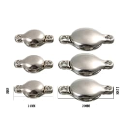 5sets/lot Strong Strong Magnetic Clasps fit 8*14/12*20mm Leather Bracelet Buckle Connectors Hook For Jewelry Making Wholesale