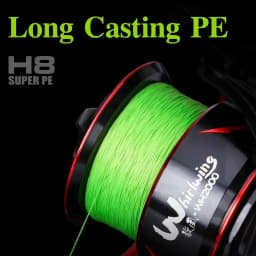 TSURINOYA 150M 100M 8 Weaves PE Fishing Line H8 Ultra-long Casting 8 Strand Braided Smooth Multifilament Line 14-50LB