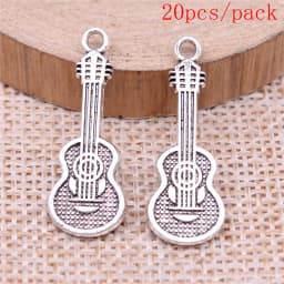 Electric Guitar Charms For Jewelry Making DIY Pendants For Gift Bulk