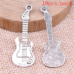 Electric Guitar Charms For Jewelry Making DIY Pendants For Gift Bulk