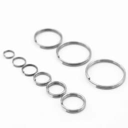 100pcs/lot 6-20mm 304 stainless steel Key Holder Split Rings Unisex Keyring Keychain Keyfob Accessories Keychain Making