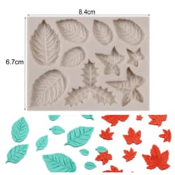 Maple & Rose Leaf Leaf Fondant Cake Silicone Mold Chocolate Candy Mold Cookies Pastry Biscuits Mould DIY Cake Decoration M2769